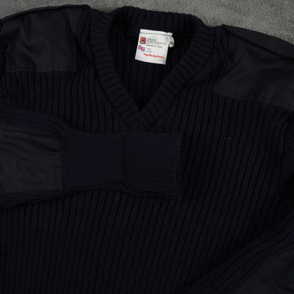 Brigade Quartermasters Woolly Pully Sweater Mens XXL Navy Blue Military Commando